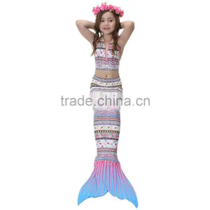 3pcs Set Lovely Kid Mermaid Set Girls Swimsuit Mermaid Cosplay Costume thumbnail-2