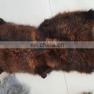 Top Grade Factory Direct Natural New Finished Tanned Processed Raccoon Fur Skin thumbnail-4