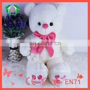 HI EN71 Valentine Best Gift Big Soft White Lovely Teddy Red Heart Large Stuffed Toy Animals thumbnail-2