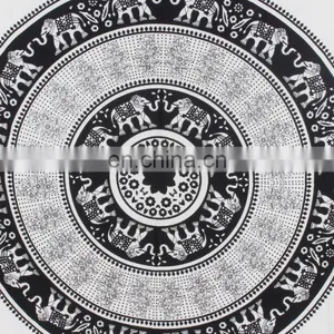 Elephant Mandala Tapestry, Hippie Wall Hanging, Indian Bohemian Tapestry, Gypsy Bed Cover, Elephant Wall Hanging,Queen Bed Sheet thumbnail-3