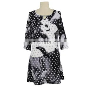 Polka Dot Print Old Lady Tunic Guangzhou Supplier thumbnail-1