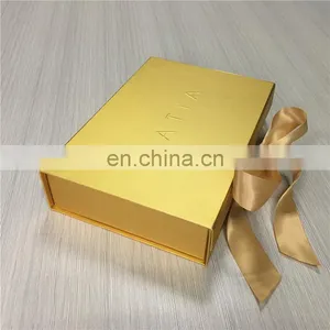 Small Bring Gold Gift Flat Box Custom for Baby Party Gift Packed of Lover Boxes thumbnail-1
