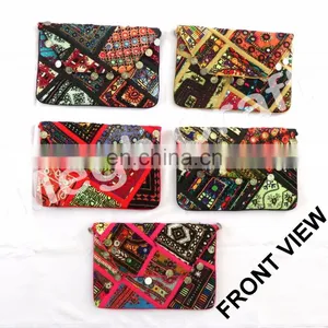 Wholesale Indian Unique Banjara Coin Clutch-Ethnic Gypsy Banjara Coin Clutch Purse- Antique Banjara Clutch Coin Purse thumbnail-1