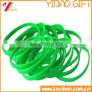 Pure Color Thin Silicone Wristband/green Rubber Bracelet Grow in Dark thumbnail-1