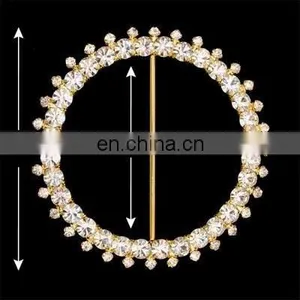 Fashion Shiny Alloy Rhinestone Round Buckle thumbnail-1