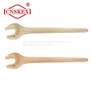 Non Sparking Hand Tools Aluminum Bronze Single Open End Wrench Spanner thumbnail-1