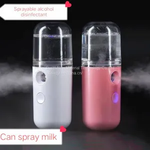 Portable Small Air Humidifier Handheld Face Skin Care Hydrating Ultrasonic Diffuser Nano Mist Sprayer thumbnail-1