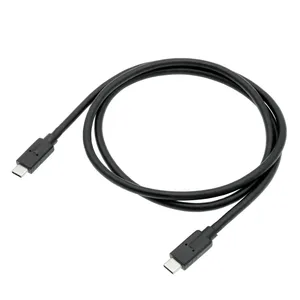 USB3.1 Gen1 3A Type C to C Fast Data Transmission Cable Charge Cable Wire With/Without E-MARK for Mobile Phone thumbnail-1