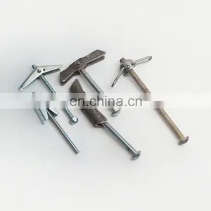 Zinc Plated Butterfly Bolt and Nut Spring Toggle Fixings Hollow Cavity Wall Anchor thumbnail-1