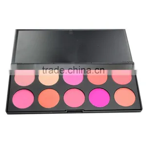 Makeup Matte Blush Face Powder Mineral Cheek Color Blusher10 Color Palette thumbnail-1