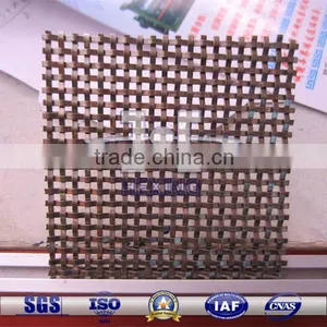 Stainless Steel Decorative Mesh Metal Building Materials Woven by Flat Wire thumbnail-1