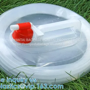 Portable Water Storage Jug, Water Carrier, Foldable Canteen, Outdoors BBQ Camping Hiking thumbnail-4