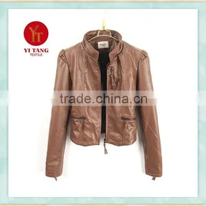Hot Sale Women pu Jacket 2015 New Style thumbnail-1