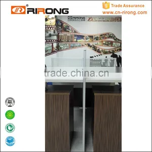 RR-168-2412C Desktop Melamine Allumium Alloy Edge Design Office Table Partition thumbnail-2