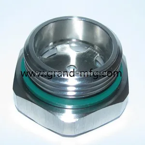 Stainless Steel 304 Liquid Water Flow Sight Glass Manufacturer NPT BSP Metric Thread thumbnail-2
