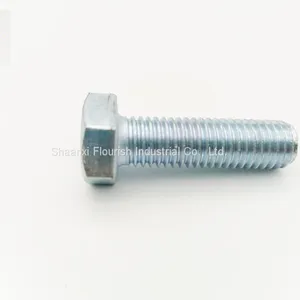 Carbon Steel Zinc Plated Threaded Hex Head Cap Screw DIN933 thumbnail-3