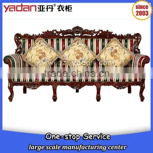 3 Seater Wooden Frame Sofa Design Home Furniture Picture thumbnail-5