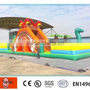 PVC Tarpaulin Giant Inflatable Water Slide For Kids And Adults thumbnail-1