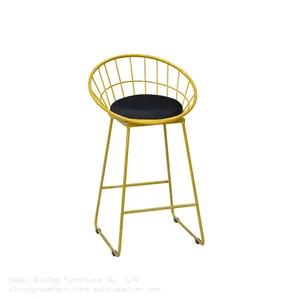 Metal Bar Chair With Gold Painting High Legs DB-H09 thumbnail-1