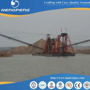 High Efficiency Hengpeng 200t Chain Bucket Gold Mining Dredger thumbnail-3