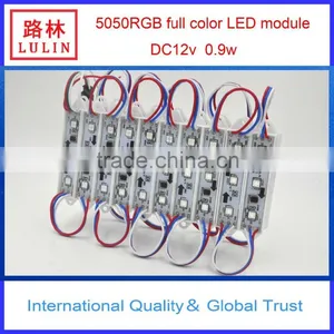 Smd 5050 Full Color Waterproof IP68 RGB LED Module 3 Leds CE&RoHS Certification thumbnail-1