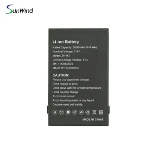 7.4V 2000mah Replacement Battery for ZKTeco ZK-IK7 SWLPB Time Attendance Biometric Face Readers Machines thumbnail-1