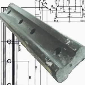 P65 Railway Fish Plate With 6 and 4 Holes for Stability thumbnail-1