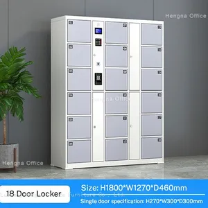 Amusement Park Electronic Locker 12-Door Password Operated Steel Cabinet Self-Service Storage for Riders thumbnail-4