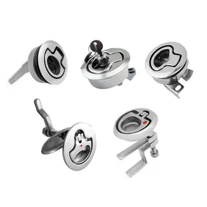 Stainless Steel 316 Marine Ship Yacht Boat Hardware Cam Latch Locking Hatch Handle Turning Lock Lift Ring thumbnail-5