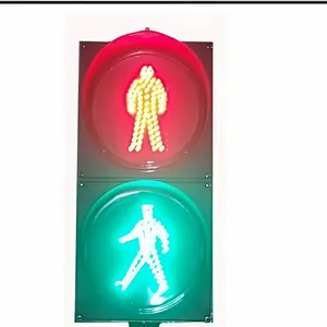 300 Red Pedestrian and Green Pedestrian Two - Unit Traffic Road Signal Indicator for Urban Road Crosswalks thumbnail-1
