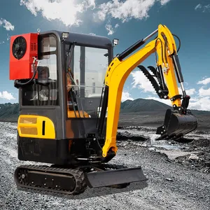 LUYUE LY-20 Minibagger 2 Ton Mini Excavator Short Tail Crawler Digger With Canopy for Construction Landscaping Farm thumbnail-4