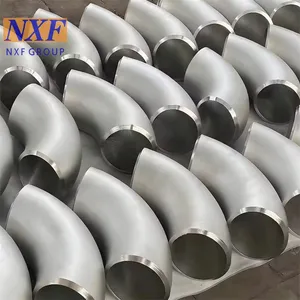 NXF UNS N10276 2.4819/NiMo16Cr15W/C276 OD DN15-1200 Thickness SCH10-XXS Nickel Alloy 90/45 Deg LR/SR Butt Welding Elbow thumbnail-5