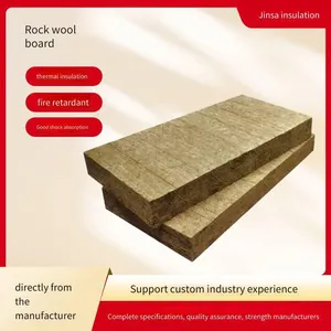 Jin sa Manufacturer-produced Rock Wool Boards for Roof Construction, Hydrophobic Rock Wool Insulation Boards, Moisture-proof and Corrosion-resistant, Customizable thumbnail-1