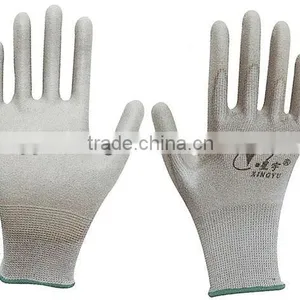 13 Gauge Nylon Knitted pu Coated Working Gloves thumbnail-1