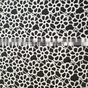 2016 Beautiful Lace Accessory Design 100% Polyester Lace Fabric With Flower Design thumbnail-3