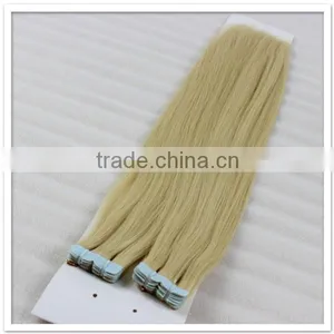 Light Golden Brown Hair Color Skin Weft Hair Extension Tape Hair thumbnail-6