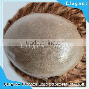 Top Quality 100% Remy Human Hair Women Toupee Wholesale thumbnail-1