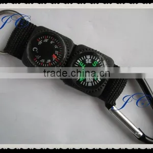 Colors Promotional Fashion Metal Carabiner Multitool With Compass thumbnail-2