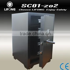 Strong Metal Steel Fingerprint Drawer Safe Box thumbnail-1