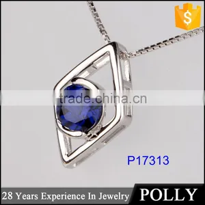 Hot Sale Fashion 925 Silver Jewerly American Diamond Necklace Sets thumbnail-1