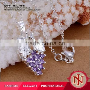 Hot Guangzhou Imitation Jewelry Grape Shape Amethyst Pendant LKNSPCP206 thumbnail-1