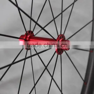 ICAN Carbon Road Bike Wheels Clincher 40/56C Basalt Brake 20/24 Holes thumbnail-2