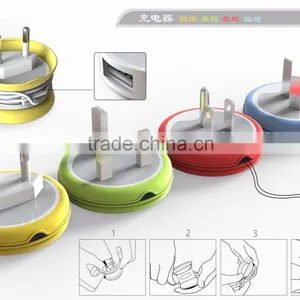 Portable 5v 1a Usb Wall Charger With Cable thumbnail-1