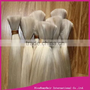 Cuticle Intact Unprocessed Russian Human Blonde Hair Bulk thumbnail-5