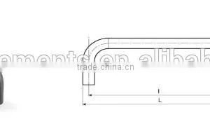 Aluminium Bridge Handle BE77.0001BLACK thumbnail-3