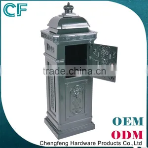 The Most Popular Style In Europe Foshan Manufacturer Lion Ornament Green Lockable Fence Mailbox From China thumbnail-4