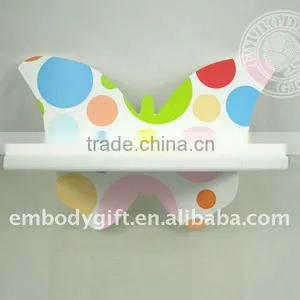 Wooden Butterfly Shelf thumbnail-1