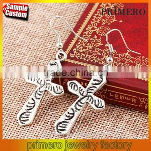 Fancy Drop Earrings Factory, George Michael Cross Earring thumbnail-1