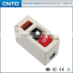 CNTD Power Pushbotton Switch On-off With Black And Red Button Switch Box 15A 2.2KW thumbnail-1