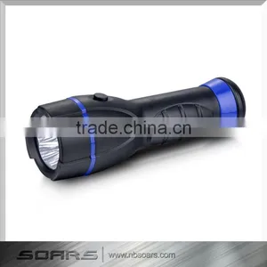 NS962 Rubberized Waterproof Light 2D Batteries High Bright 5 LED Flashlight Torch thumbnail-1